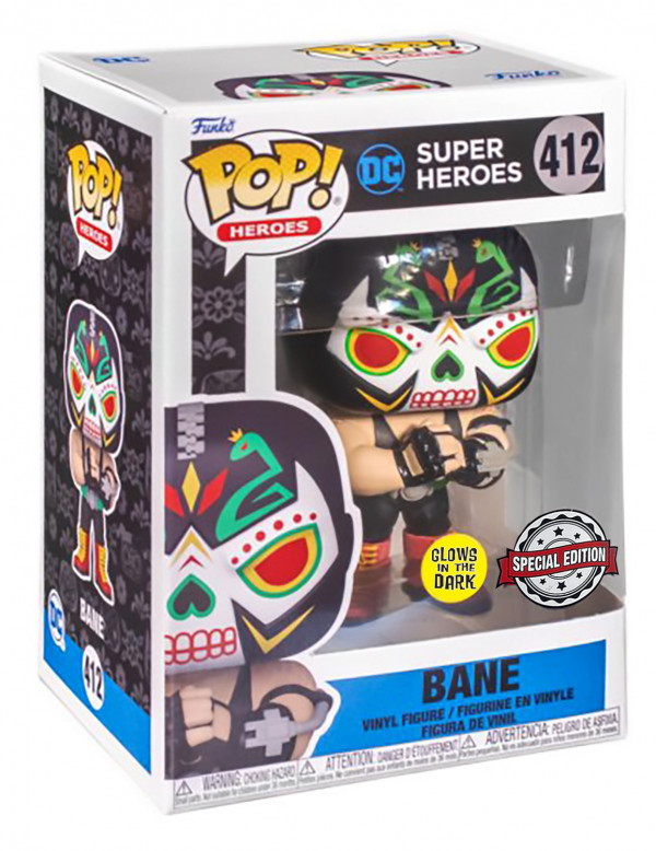 Фигурка Funko POP Heroes: DC – Dia De Los Bane Glows In The Dark Exclusive (9, 5 см)