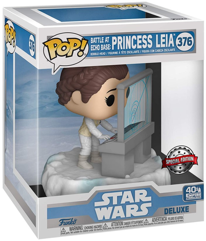  Funko POP Star Wars 40: Princess Leia Deluxe Bobble-Head Exclusive (9,5 )