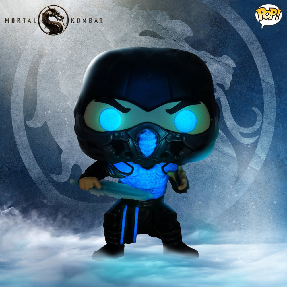  Funko POP Movies: Mortal Kombat  Sub Zero Glows In The Dark Exclusive (9,5 )