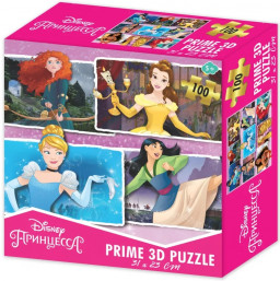 Prime 3D Puzzle: Disney – Принцесса 2 (100 элементов)