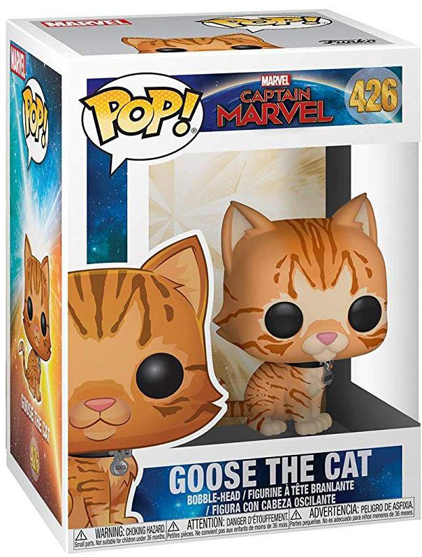  Funko POP: Captain Marvel  Goose The Cat Bobble-Head (9,5 )