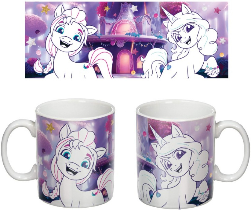 Кружка My Little Pony: Новое поколение – Санни и Иззи + краски и кисточка (325 мл, керамика)