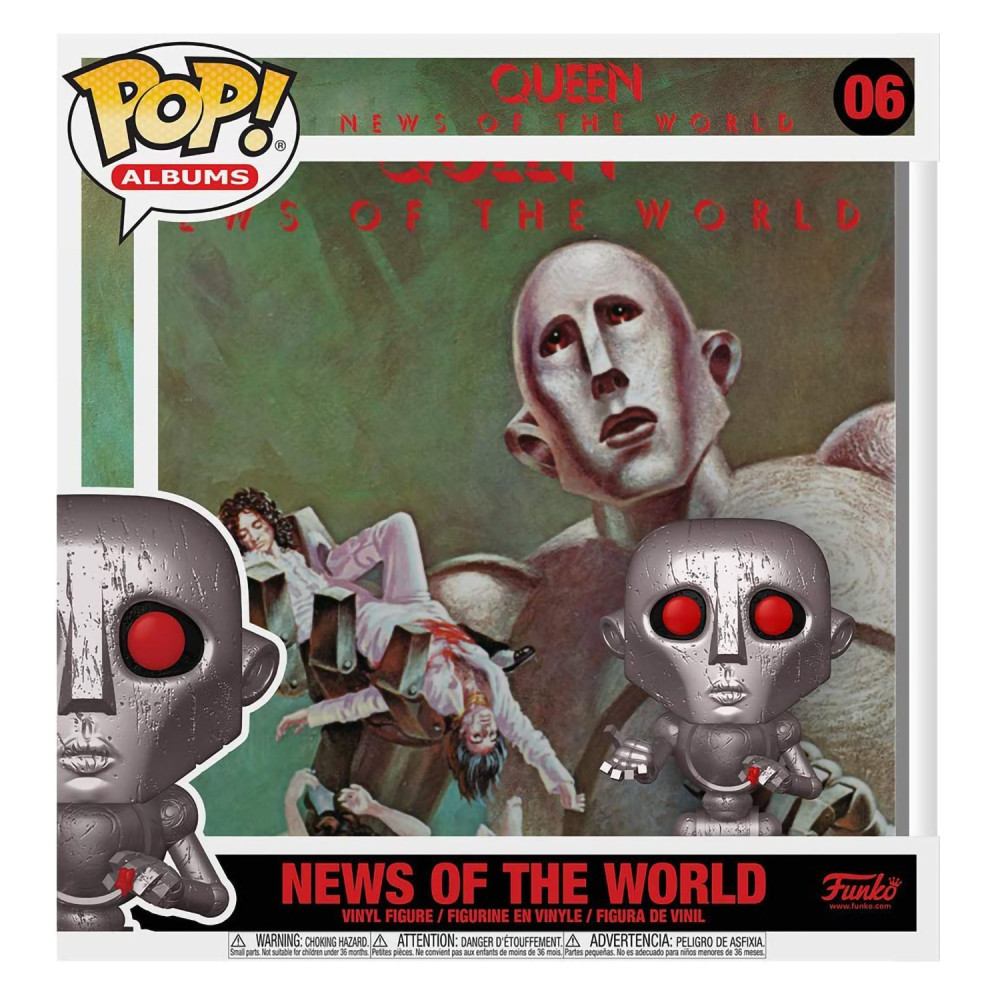 Фигурка Funko POP Albums: Queen – News Of The World Metallic (9,5 см)