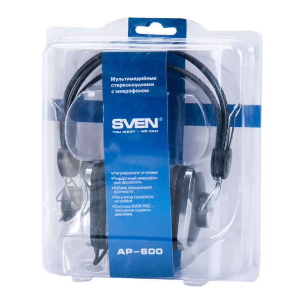 Гарнитура SVEN АР-600 проводная для PC