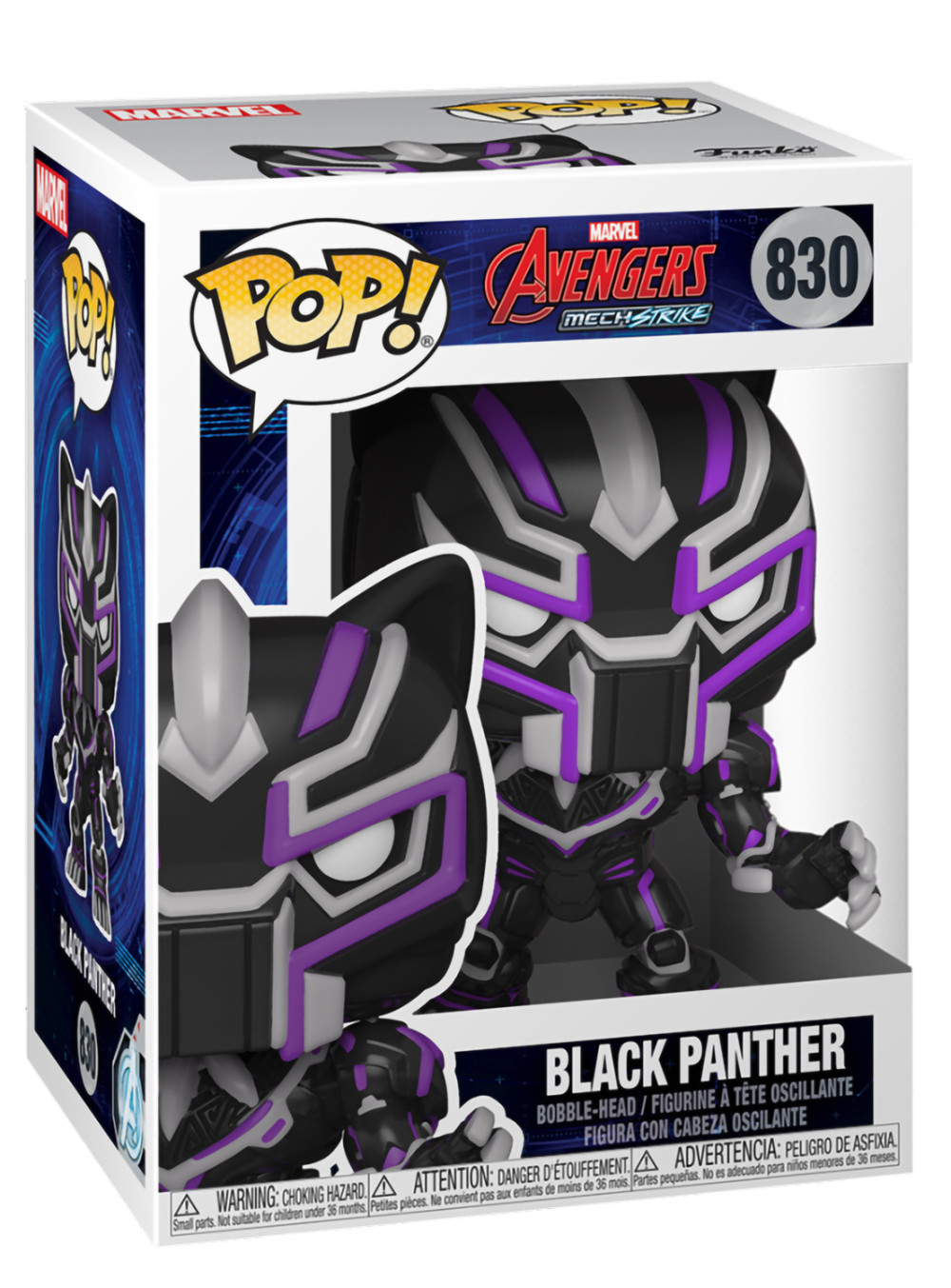  Funko POP Marvel: Avengers Mech Strike  Black Panther Bobble-Head (9,5 )