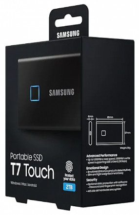   Samsung SSD T7 Touch 2TB USB Type-C ()