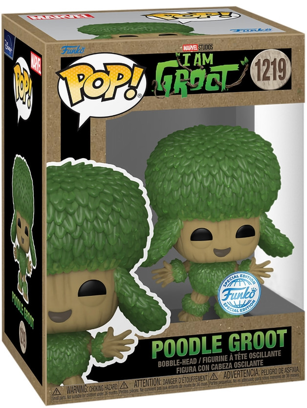 Фигурка Funko POP Marvel: I Am Groot – Poodle Groot Earth Day Exclusive Bobble-Head (9,5 см)