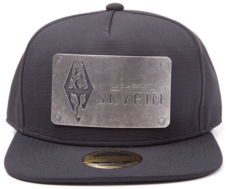  Skyrim: Dovakiin Logo Metal Plate Snapback