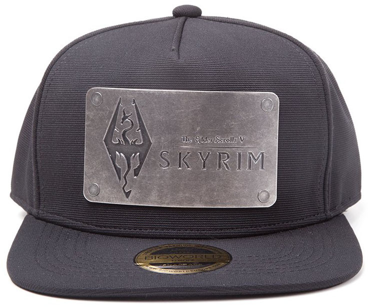 Бейсболка Skyrim: Dovakiin Logo Metal Plate Snapback