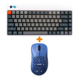 ����� ���� Pulsar Xlite Wireless V2 Competition Mini Blue + ���������� Keychron K3, White LED  Blue Switch