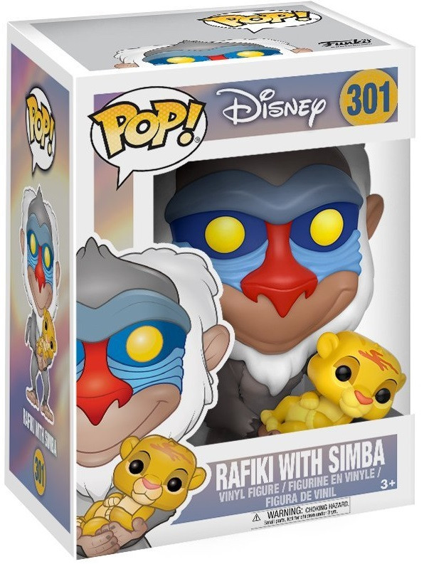Фигурка Funko POP: Disney The Lion King – Rafiki With Baby Simba (9,5 см)