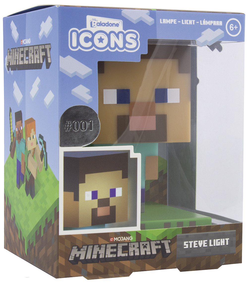 Светильник Minecraft: Steve Icons