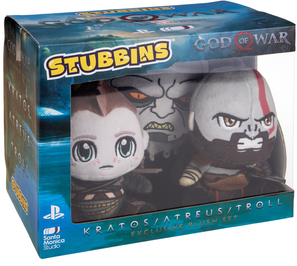    Gaya Stubbins Plush: God Of War: Kratos & Atreus & Troll (3-Pack)