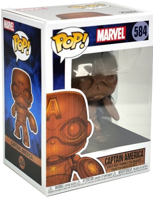 Фигурка Funko POP Marvel: Captain America Wood Bobble-Head Exclusive (9,5 см)
