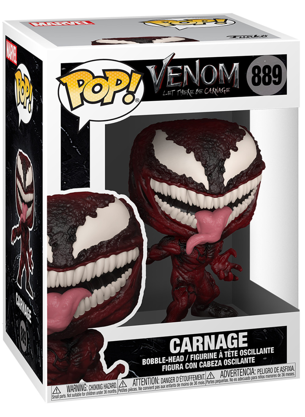  Funko POP Marvel: Venom Let There Be Carnage  Carnage Bobble-Head (9,5 )