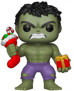  Funko POP Marvel: Holiday  Hulk With Stocking And Plush Bobble-Head (9,5 )