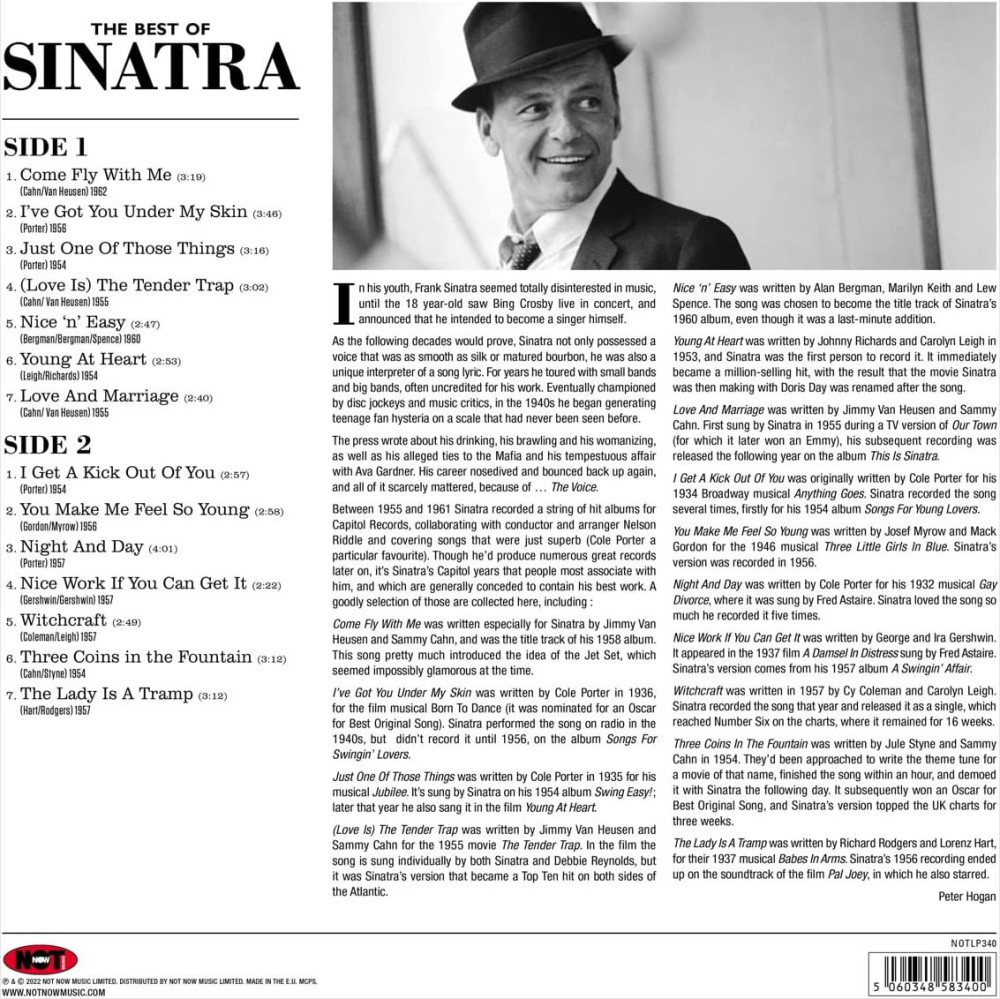 Frank Sinatra  Best Of Coloured Blue Vinyl (LP)