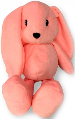 Мягкая игрушка Заяц Хэппи (розовый) (30 см)