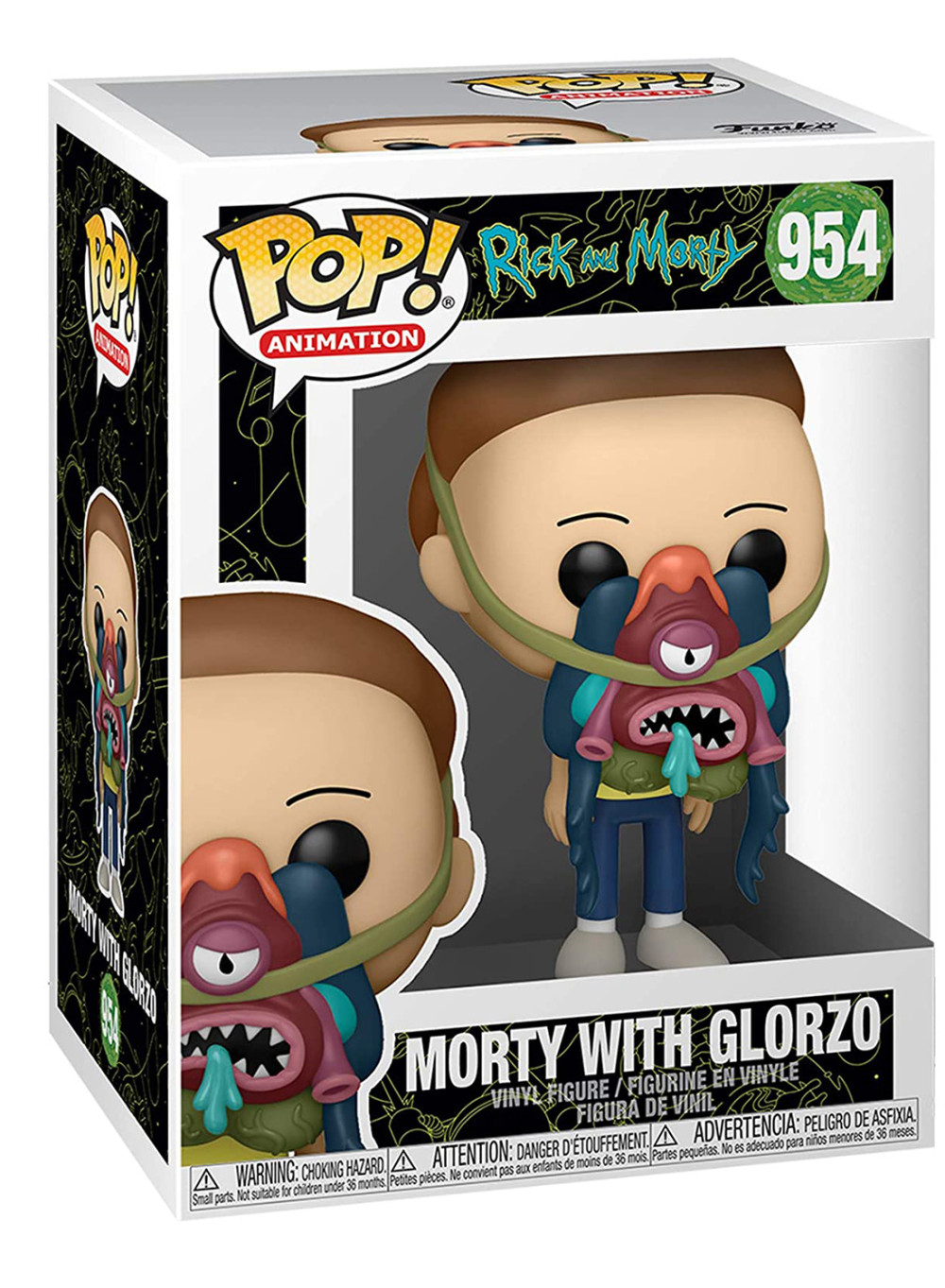  Funko POP Animation: Rick And Morty  Morty With Glorzo (9,5 )