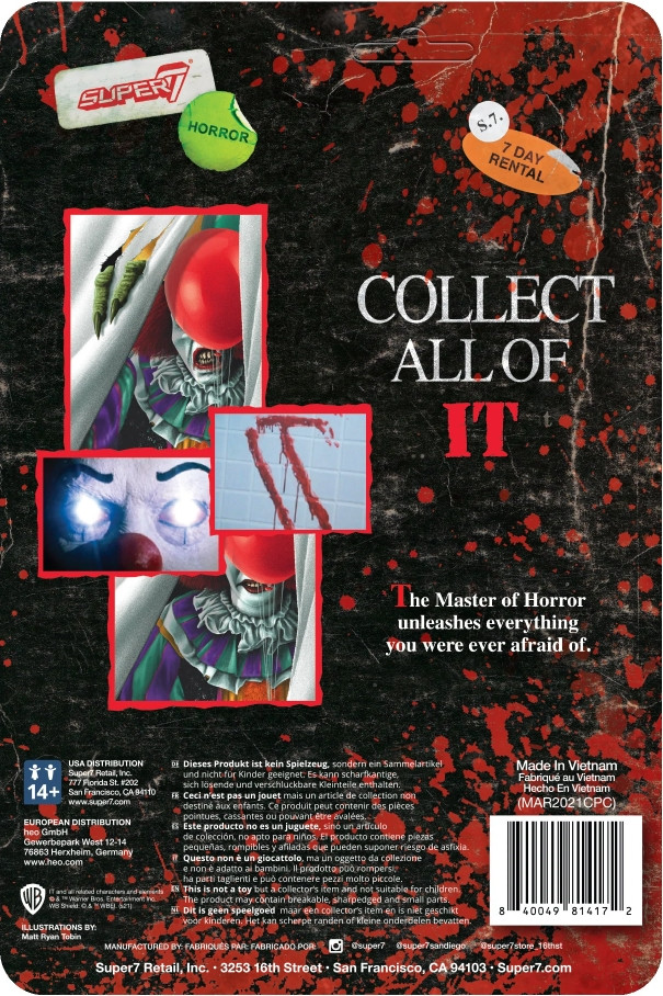  ReAction IT: Pennywise  Monster (9 )