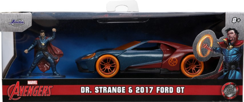 Набор фигурок Hollywood Rides: Marvel Avengers – Doctor Strange & 2017 Ford GT