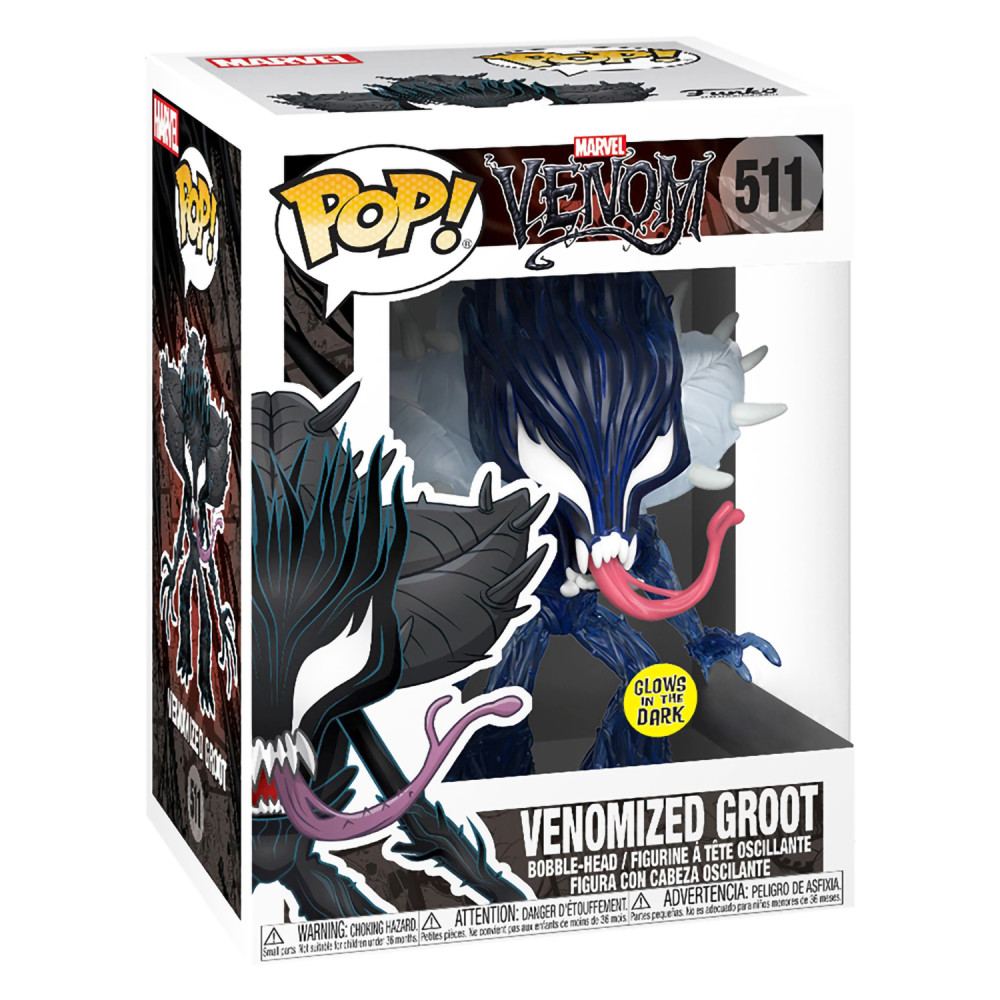  Funko POP Marvel: Venom  Venomized Groot Glows In The Dark Bobble-Head Exclusive (9,5 )