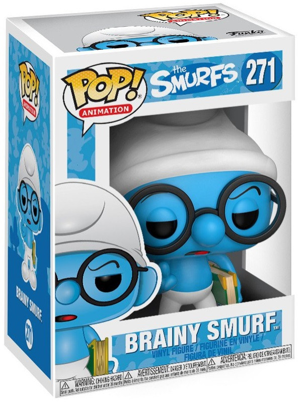  Funko POP Animation: The Smurfs  Brainy Smurf (9,5 )