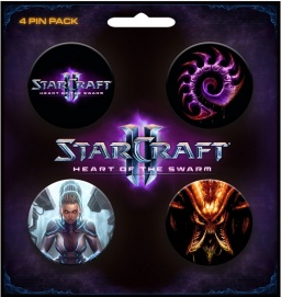   StarCraft II. Heart of the Swarm Pin (4 .)