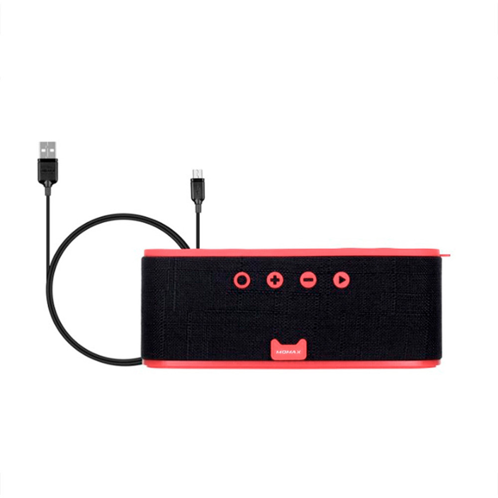  Momax Q.Zonic Wireless Charging Bluetooth Speaker Red , ()