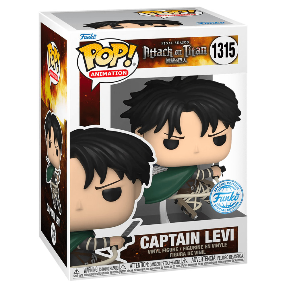 Фигурка Funko POP Animation: Attack On Titan S5 – Captain Levi Exclusive (9,5 см)