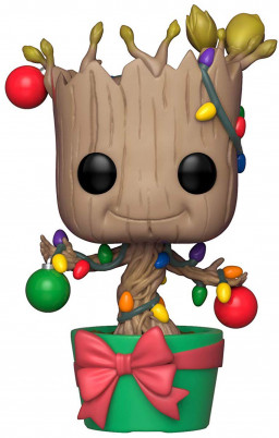  Funko POP Marvel: Holiday  Groot With Lights Bobble-Head (9,5 )