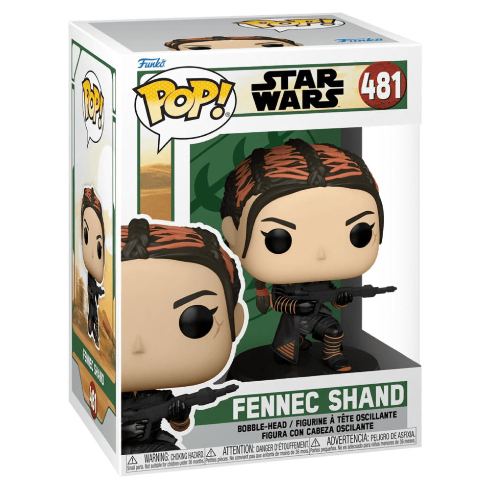  Funko POP Star Wars: Book of Boba Fett  Fennec Shand Bobble-Head (9,5 )