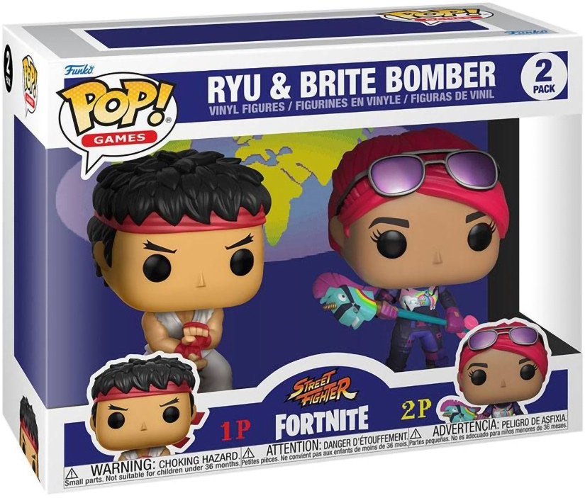 Фигурка Funko POP Games: Fortnite – Ryu & Brite Bomber  2-Pack (9,5 см)