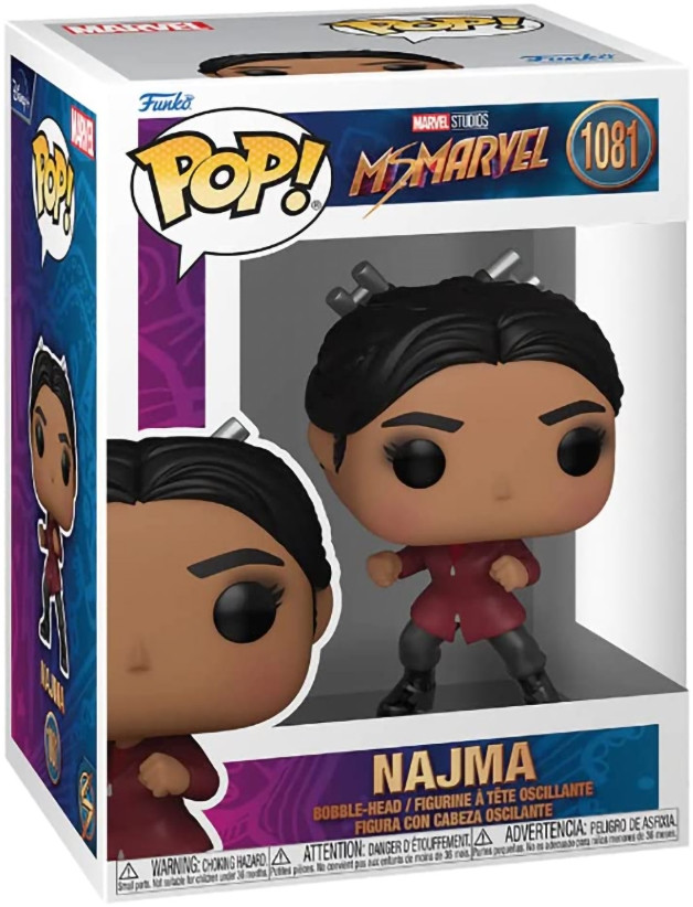 Funko POP Marvel: Ms. Marvel  Najma Bobble-Head (9,5 )