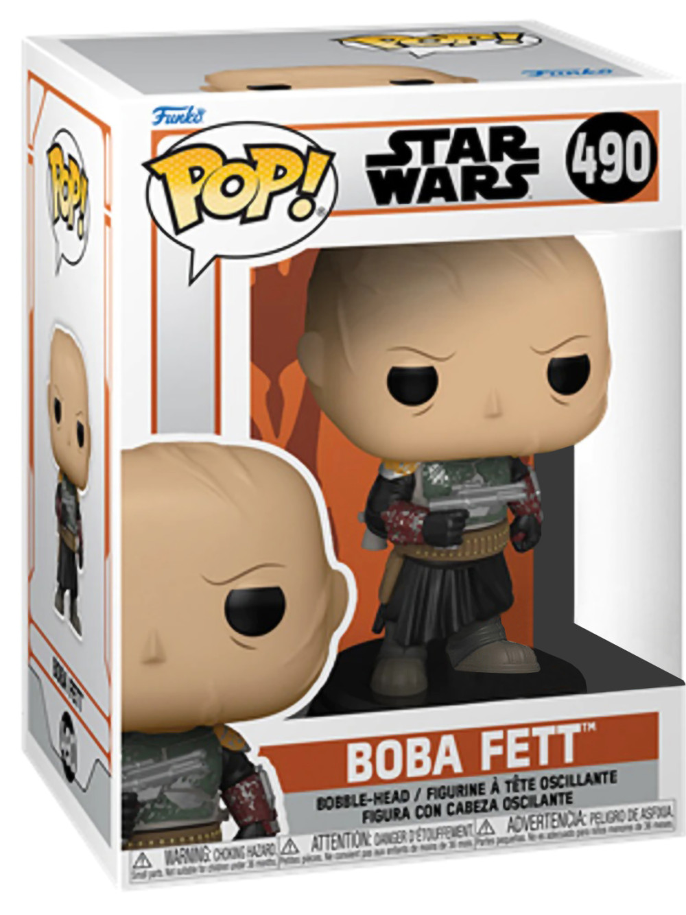 Funko POP: Star Wars Mandalorian  Boba Fett Unmasked Bobble-Head Exclusive (9,5 )