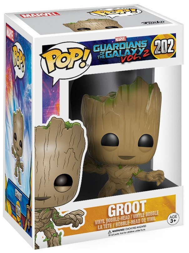  Funko POP Marvel: Guardians Of The Galaxy Vol. 2  Groot Bobble-Head (9,5 )