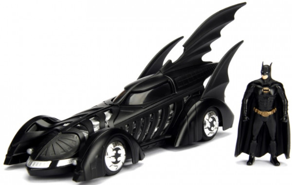 Набор Batman Forever 1995: фигурка Batman + машинка Batmobile (2 шт) (3 см / 7 см)