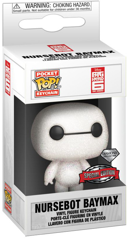 Брелок Funko Pocket Pop: Disney Big Hero 6 – Baymax Diamond Glitter Exclusive