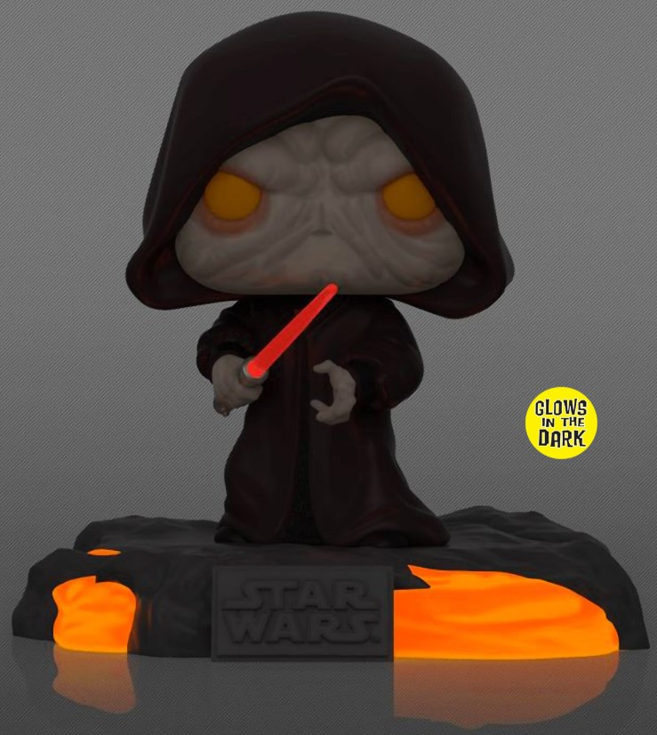 ������� Funko POP Star Wars Red Saber: Series Vol.1 � Darth Sidious Glows In The Dark Exclusive Bobble-Head (9,5 ��)