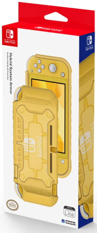 Защитный чехол Hori Hybrid system armour для Nintendo Switch Lite  (Желтый) (NS2-054U)