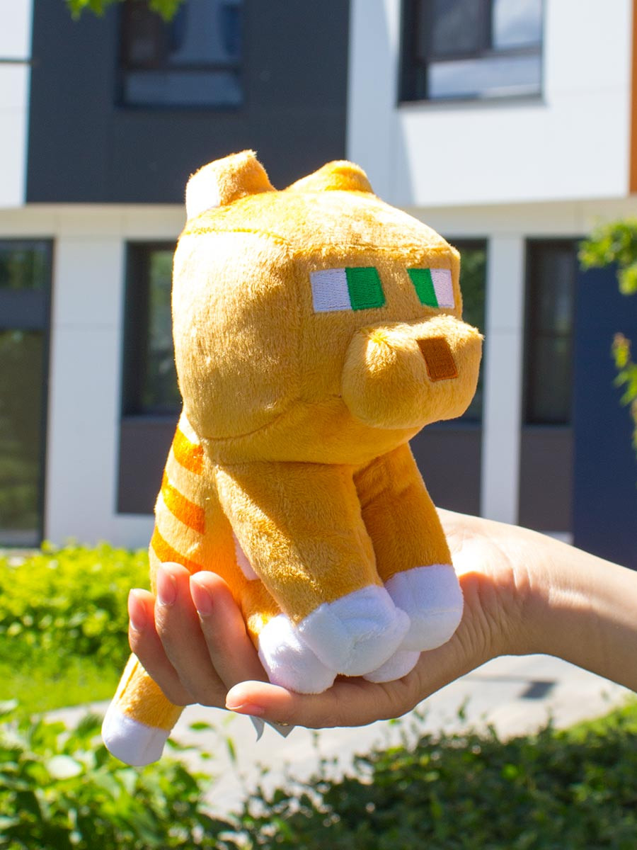 Мягкая игрушка Minecraft Happy Explorer Tabby Cat (23 см)