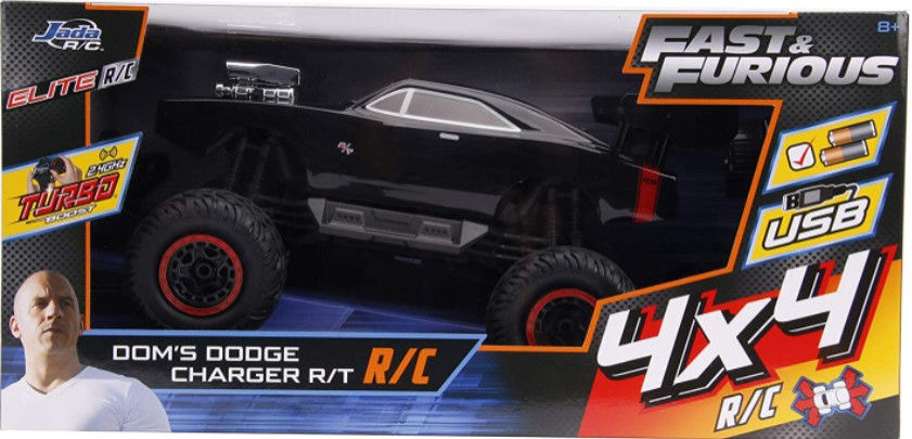 Модель машинки на радиоуправлении Hollywood Rides: Fast & Furious – Dodge Charger Elite 4x4