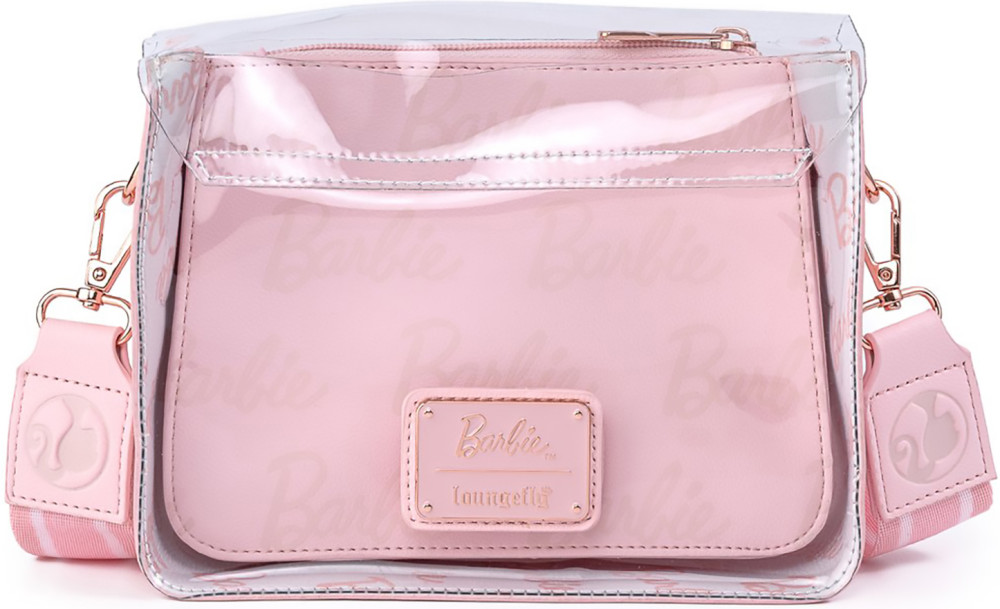  Barbie: Rose Gold Metal Lock Clear Crossbody