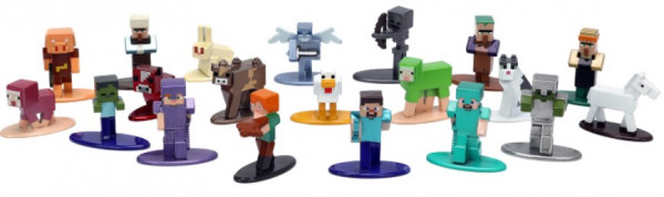Набор фигурок Nano Metalfigs: Minecraft – Wave 6 (20 шт.)