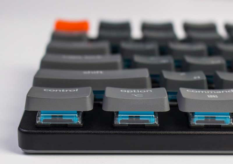 Клавиатура Keychron K3 Low Profile механическая, беспроводная, RGB, Red Switch, Dark Gray