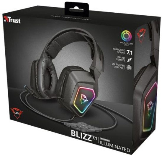  Trust GXT 450 Blizz RGB 7.1 Gaming Headset     PC (23191)
