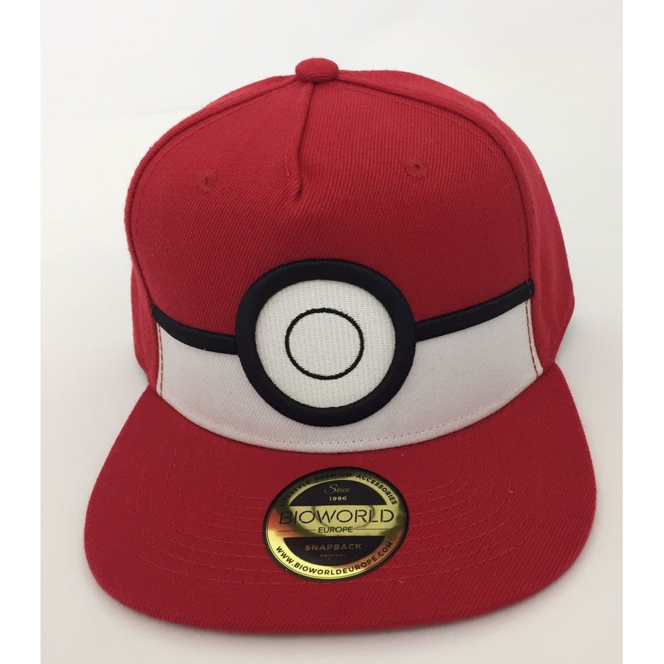 Бейсболка Pokemon. 3D Poke ball Snapback