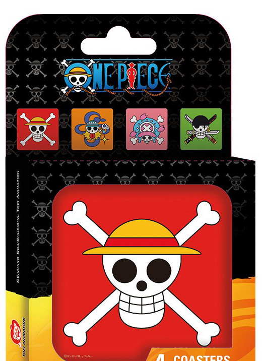 Подставки под напитки One Piece: Skulls (4-Pack)