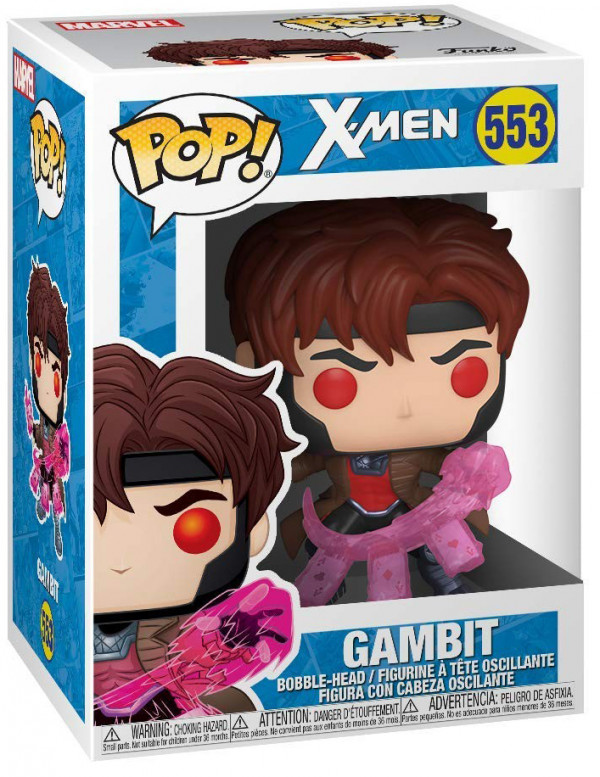 Фигурка Funko POP: X-Men – Gambit With Cards Bobble-Head (9,5 см)