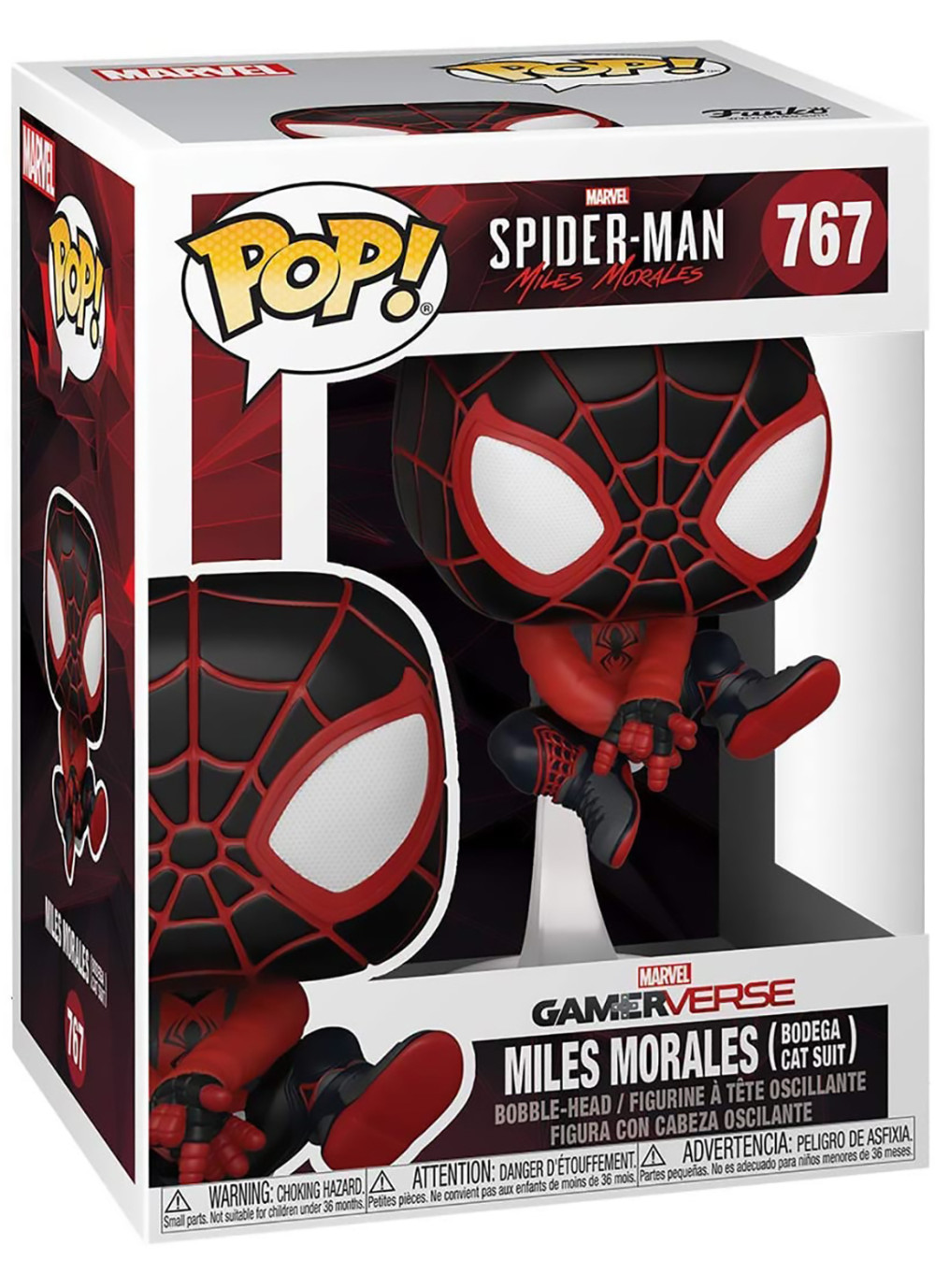  Funko POP: Marvel Spider-Man Gamerverse  Miles Morales Bodega Cat Suit Bobble-Head (9,5 )